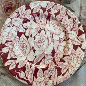 Vtg Myott & Sons Co Bermuda Rose Pink Rose Chintz Design